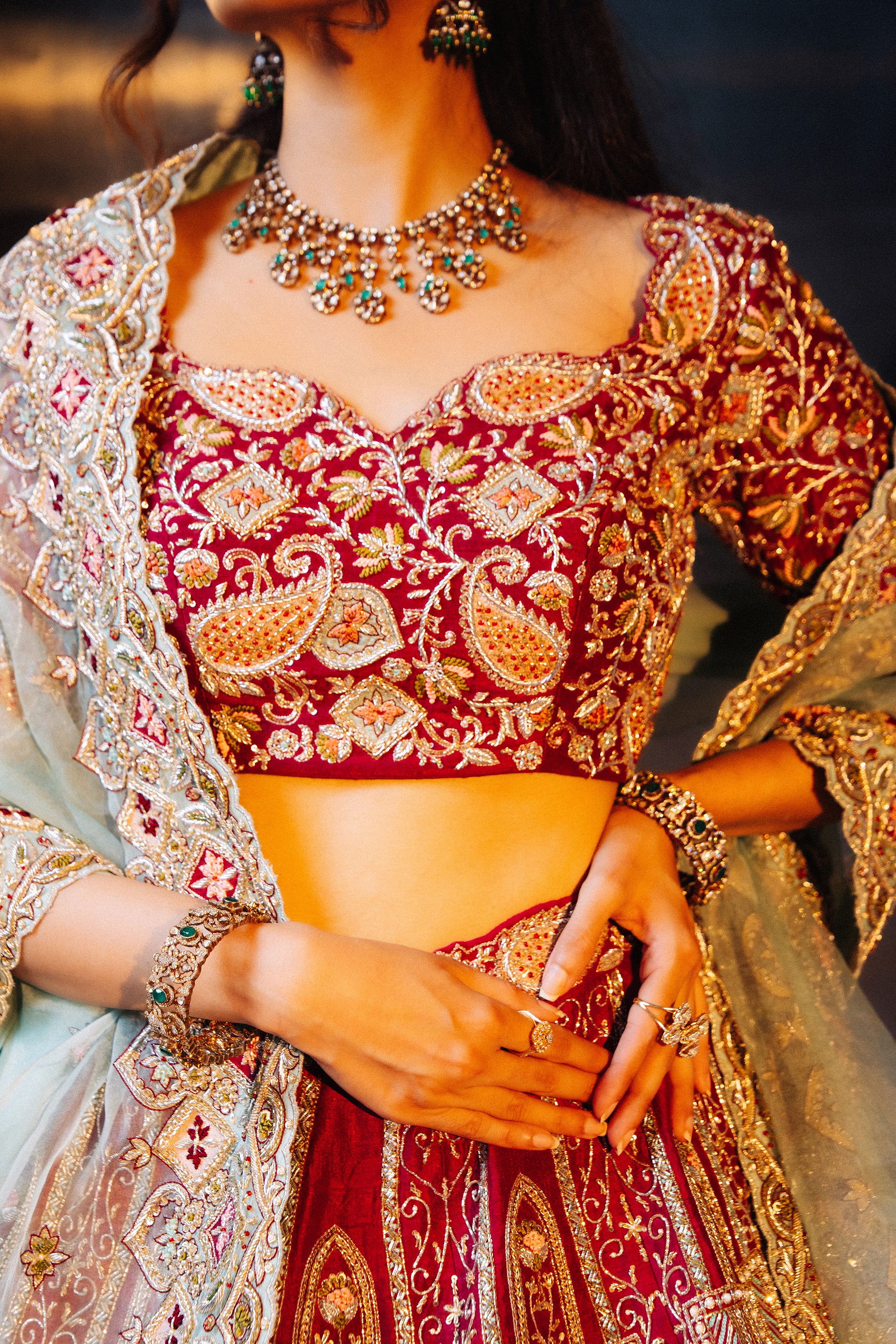 Bloomcrest Lehenga Details