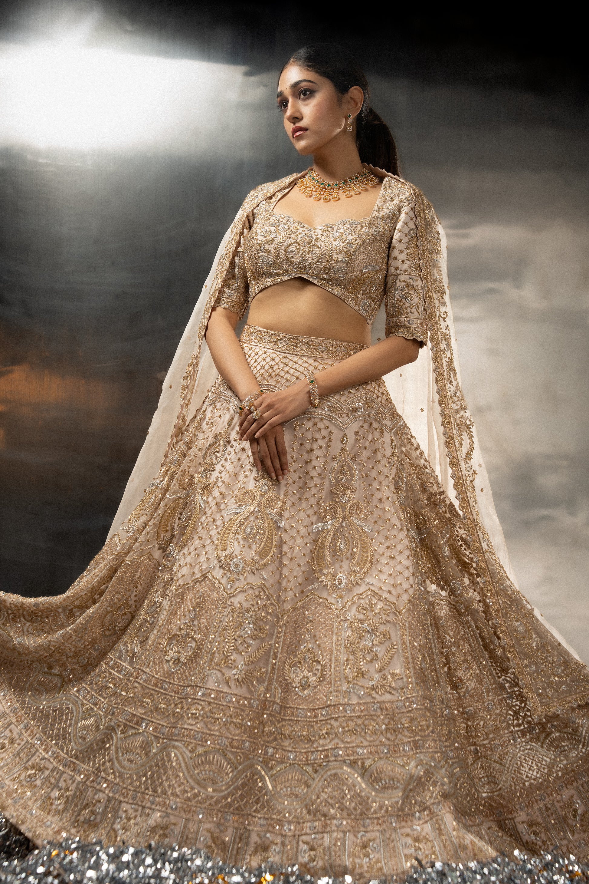 Aureate Lehenga Main