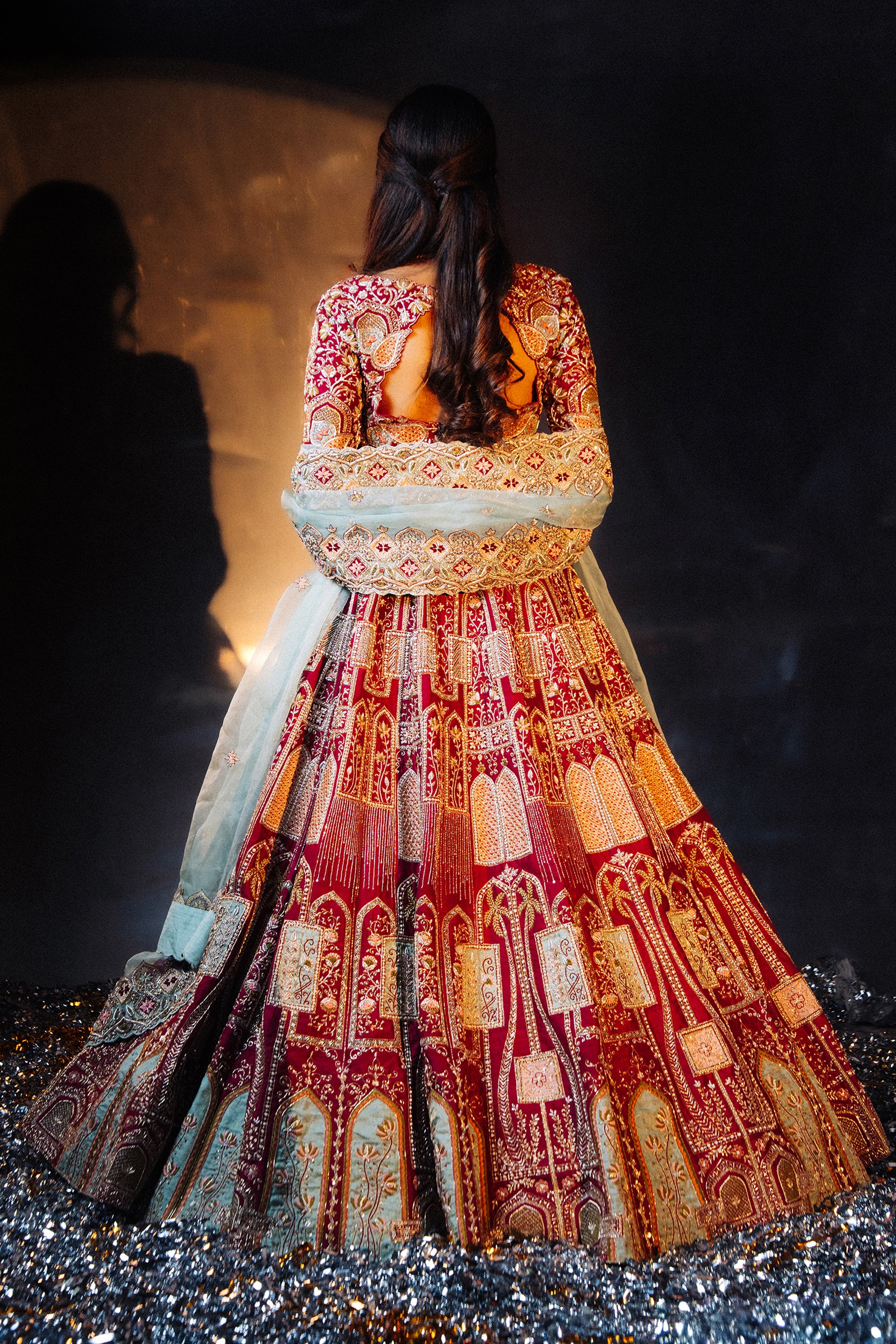 Bloomcrest Lehenga Back
