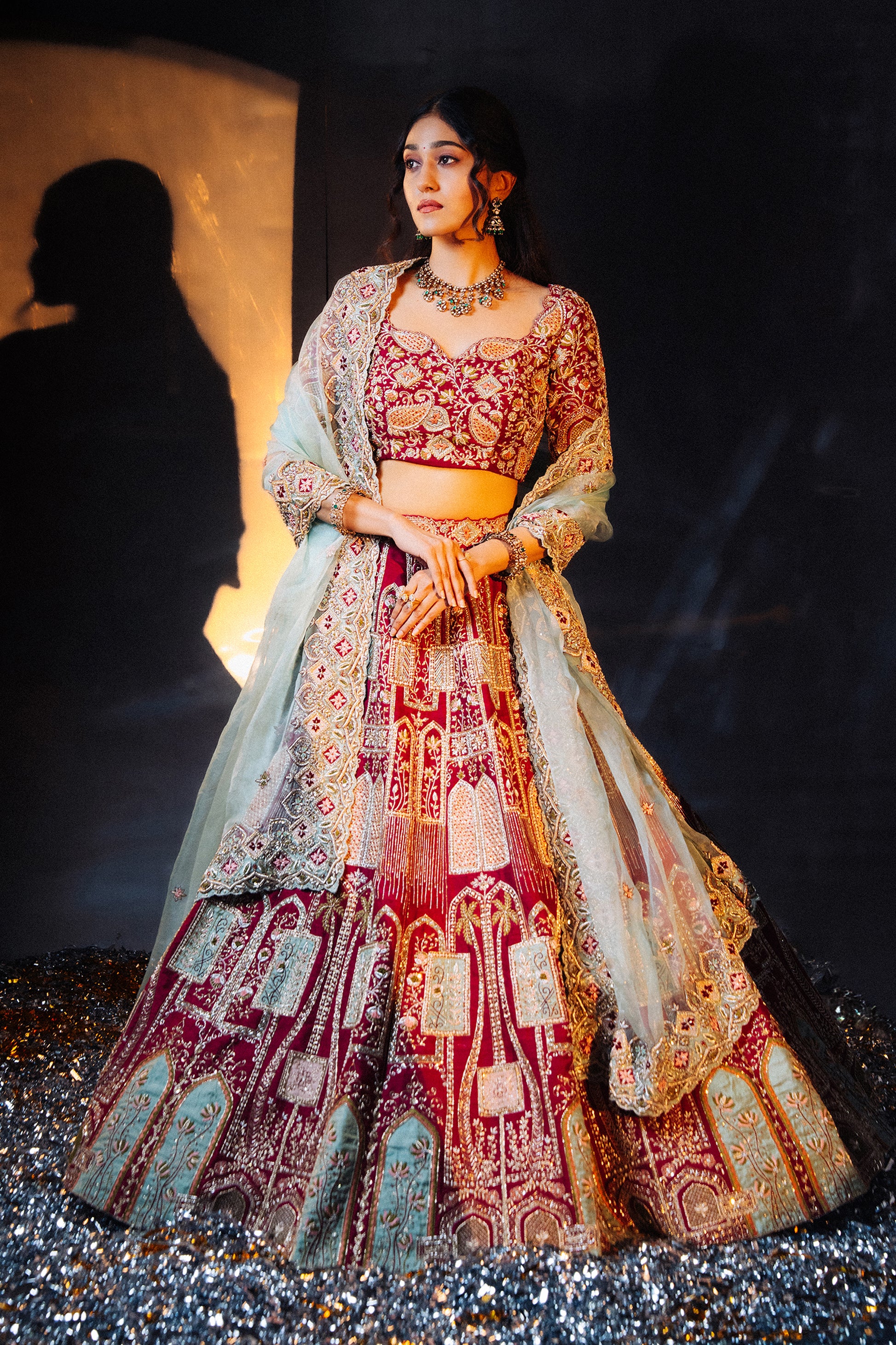 Bloomcrest Lehenga Front