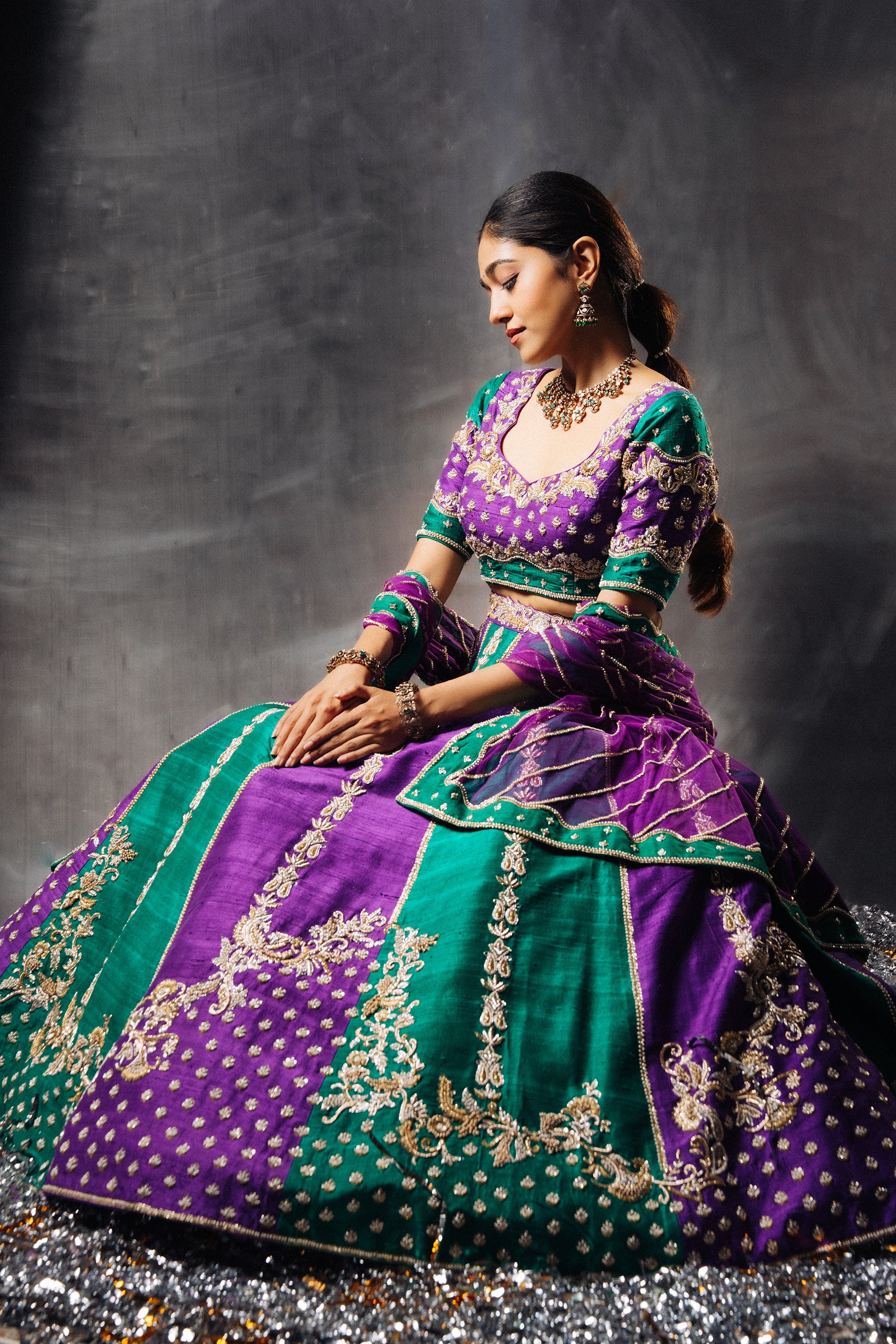 Plumage Lehenga Pose