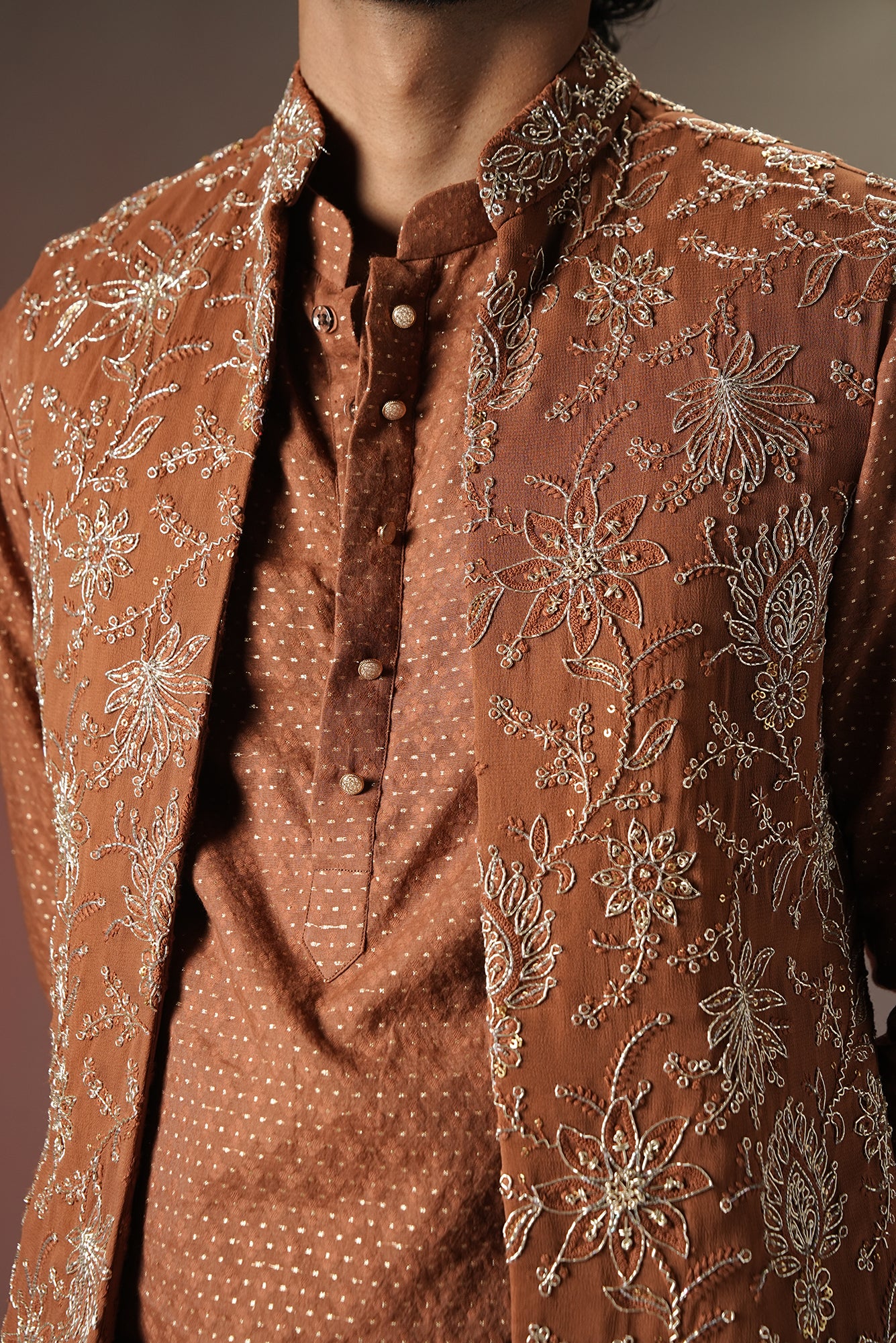 Terrene Overcoat Kurta Details